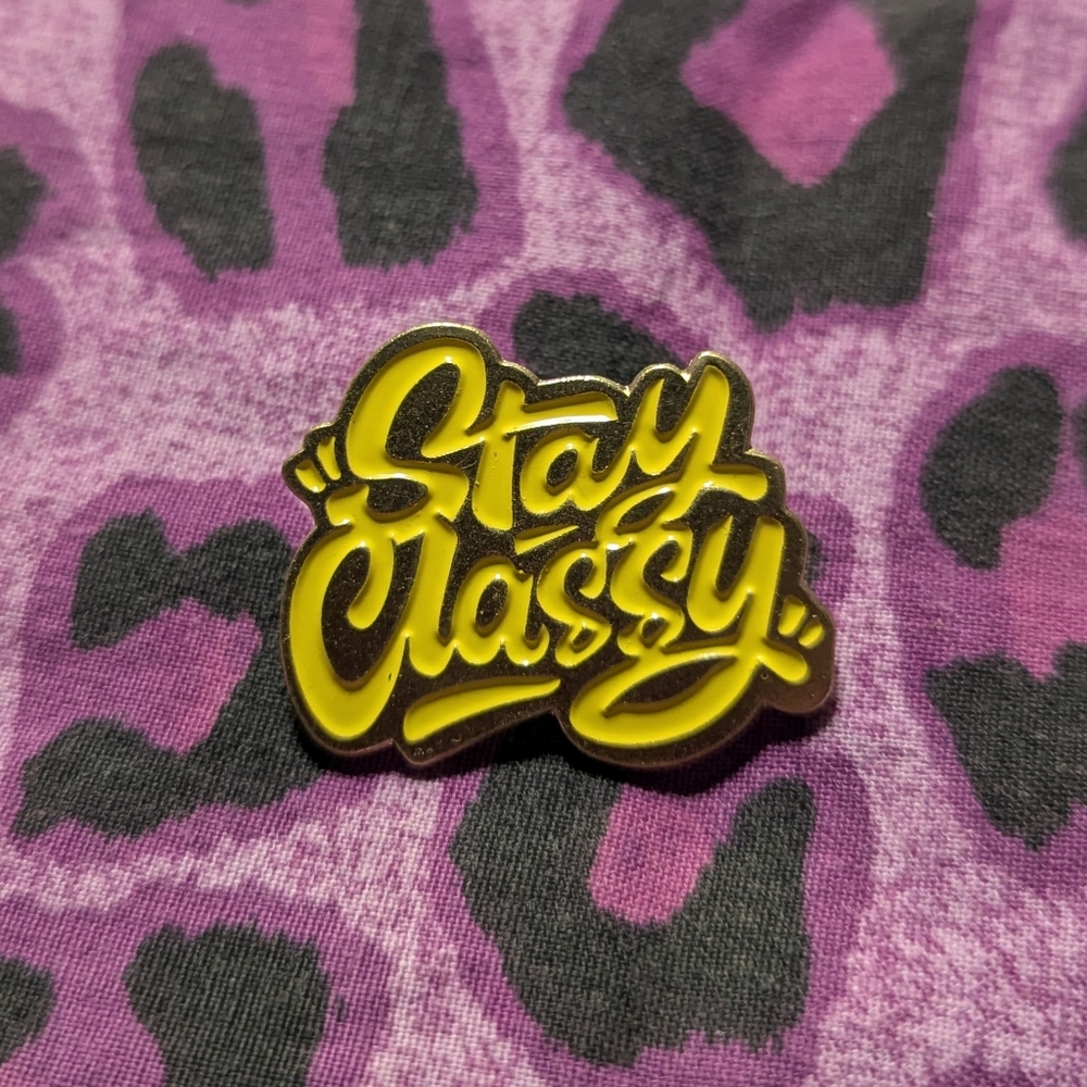 💥 Stay Classy - Enamel Pin